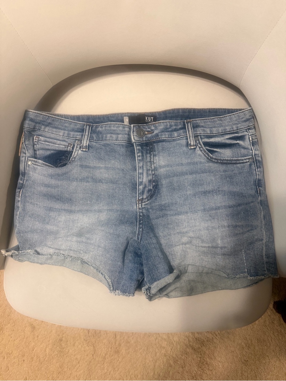 Kut from the Kloth Light Blue Denim Cutoff Shorts